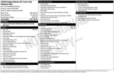 2008 Dodge Dakota SLT
