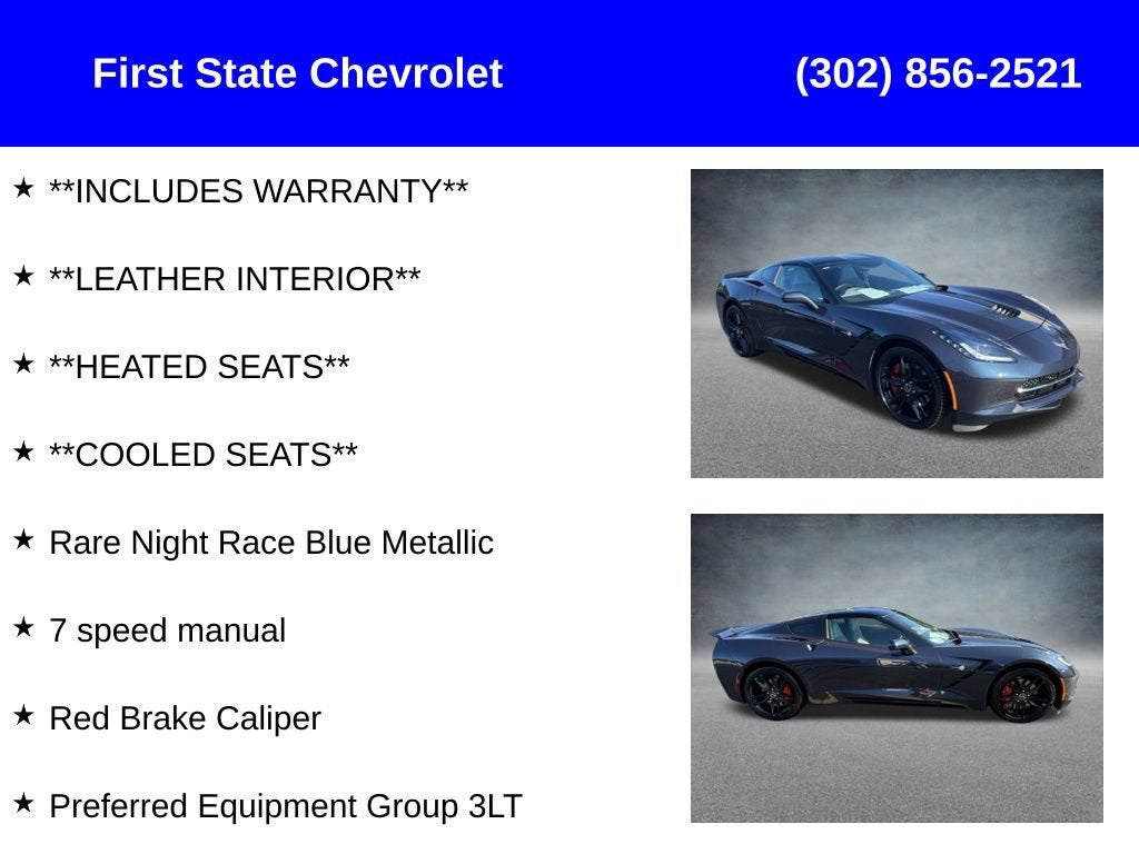 2015 Chevrolet Corvette Stingray Z51 3LT