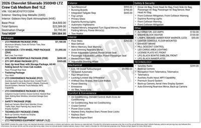 2026 Chevrolet Silverado 3500 HD LTZ