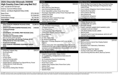 2026 Chevrolet Silverado 3500 HD High Country DRW