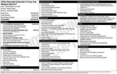2026 Chevrolet Colorado LT