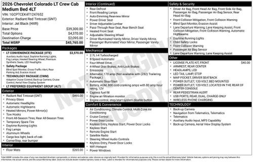 2026 Chevrolet Colorado LT