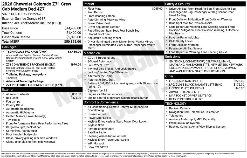 2026 Chevrolet Colorado Z71