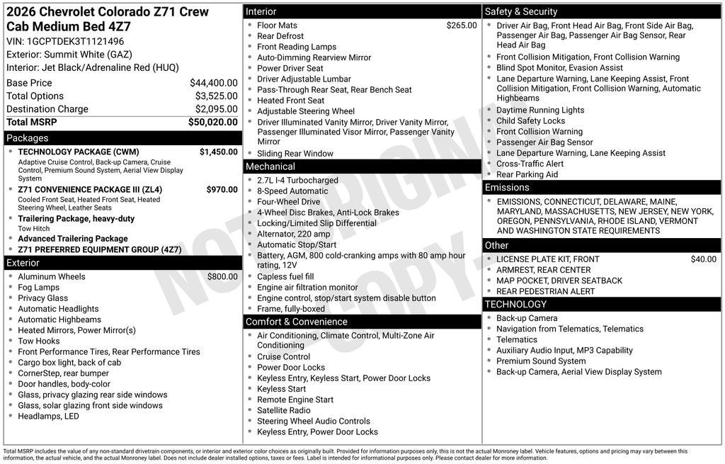 2026 Chevrolet Colorado Z71