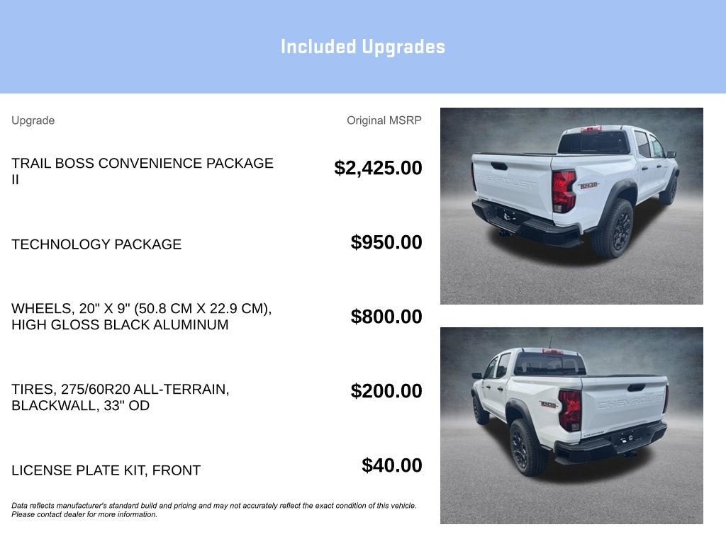 2026 Chevrolet Colorado Trail Boss