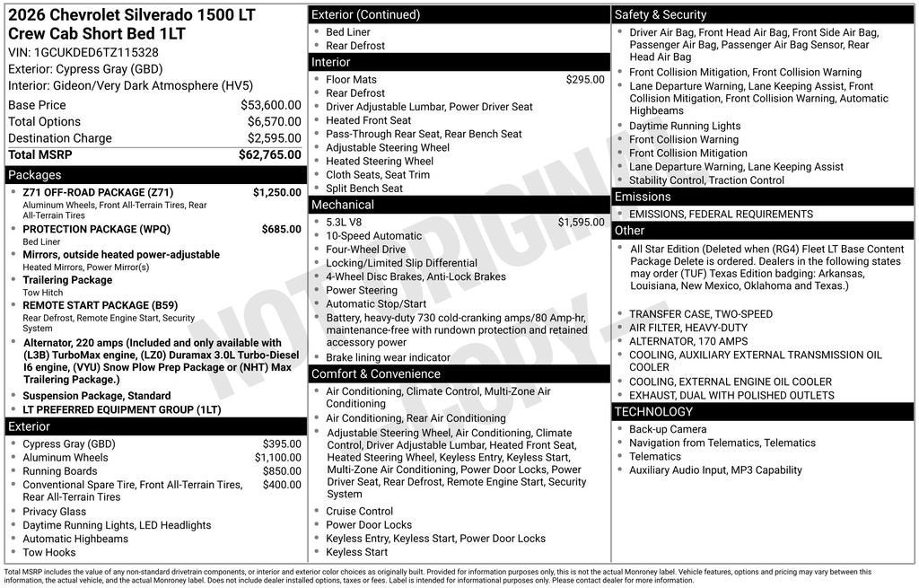 2026 Chevrolet Silverado 1500 LT