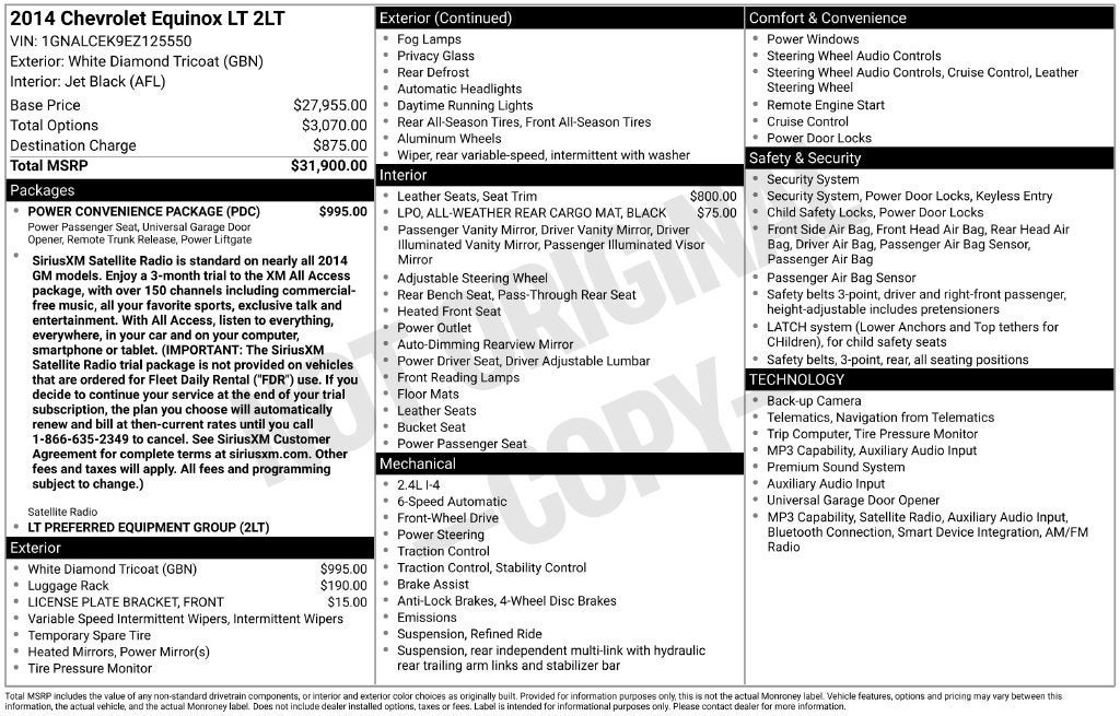 2014 Chevrolet Equinox LT