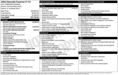 2026 Chevrolet Traverse LT