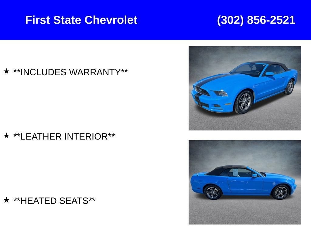 Used 2014 Ford Mustang V6 with VIN 1ZVBP8EM8E5243254 for sale in Georgetown, DE