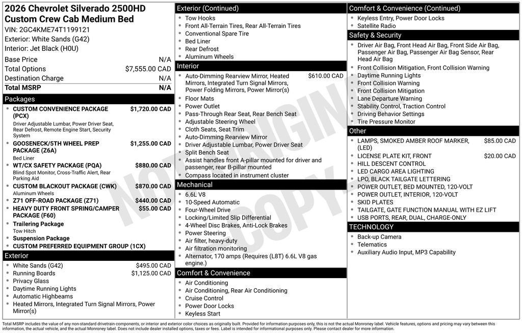2026 Chevrolet Silverado 2500 HD Custom