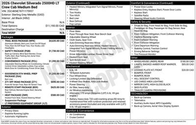 2026 Chevrolet Silverado 2500 HD LT