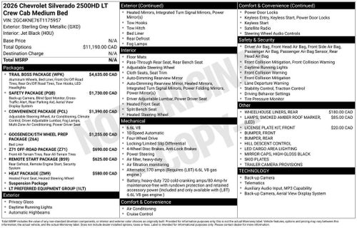2026 Chevrolet Silverado 2500 HD LT