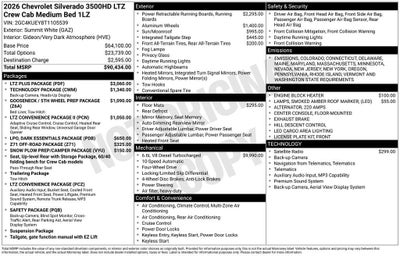 2026 Chevrolet Silverado 3500 HD LTZ