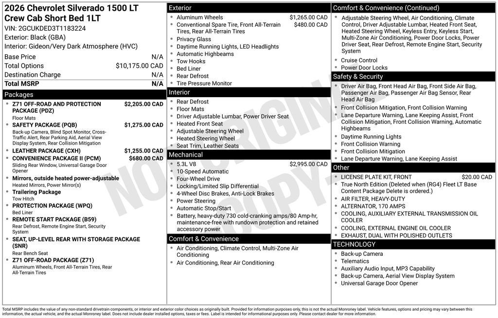 2026 Chevrolet Silverado 1500 LT