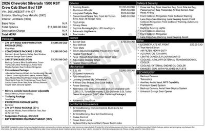 2026 Chevrolet Silverado 1500 RST
