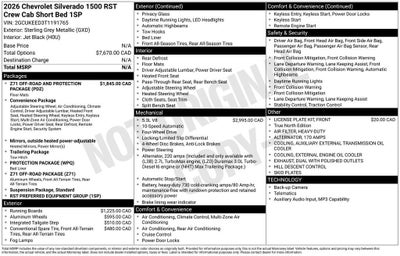 2026 Chevrolet Silverado 1500 RST