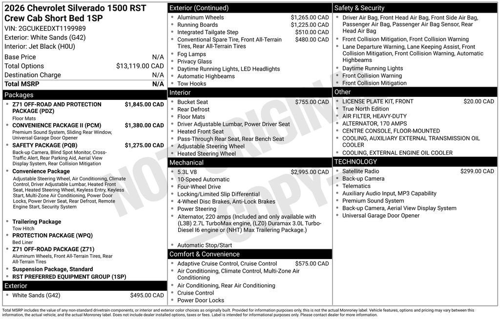 2026 Chevrolet Silverado 1500 RST