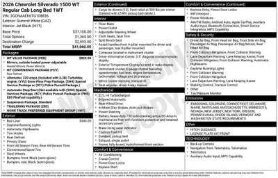 2026 Chevrolet Silverado 1500 WT