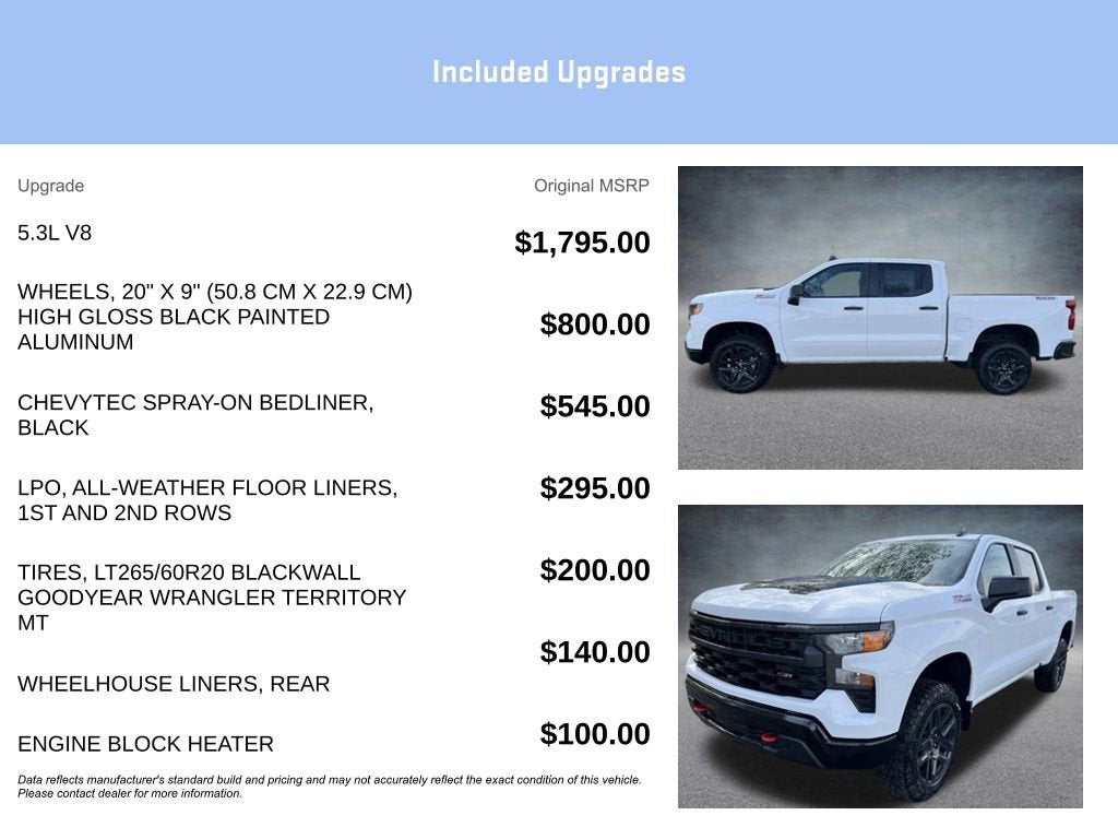 2025 Chevrolet Silverado 1500 Custom Trail Boss