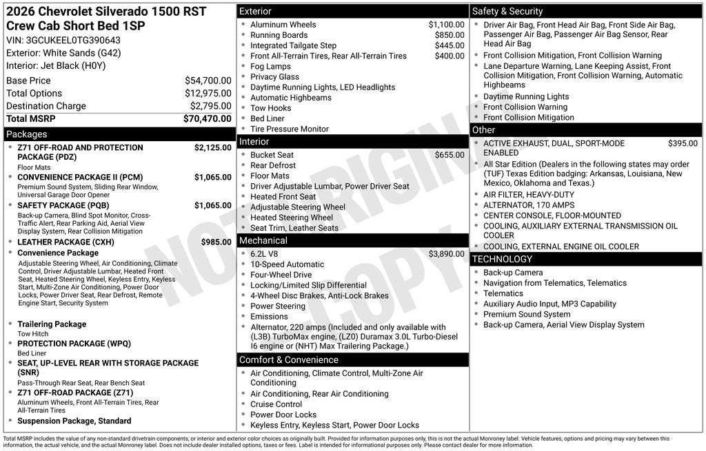 2026 Chevrolet Silverado 1500 RST