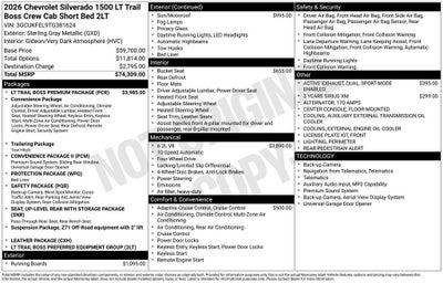 2026 Chevrolet Silverado 1500 LT Trail Boss