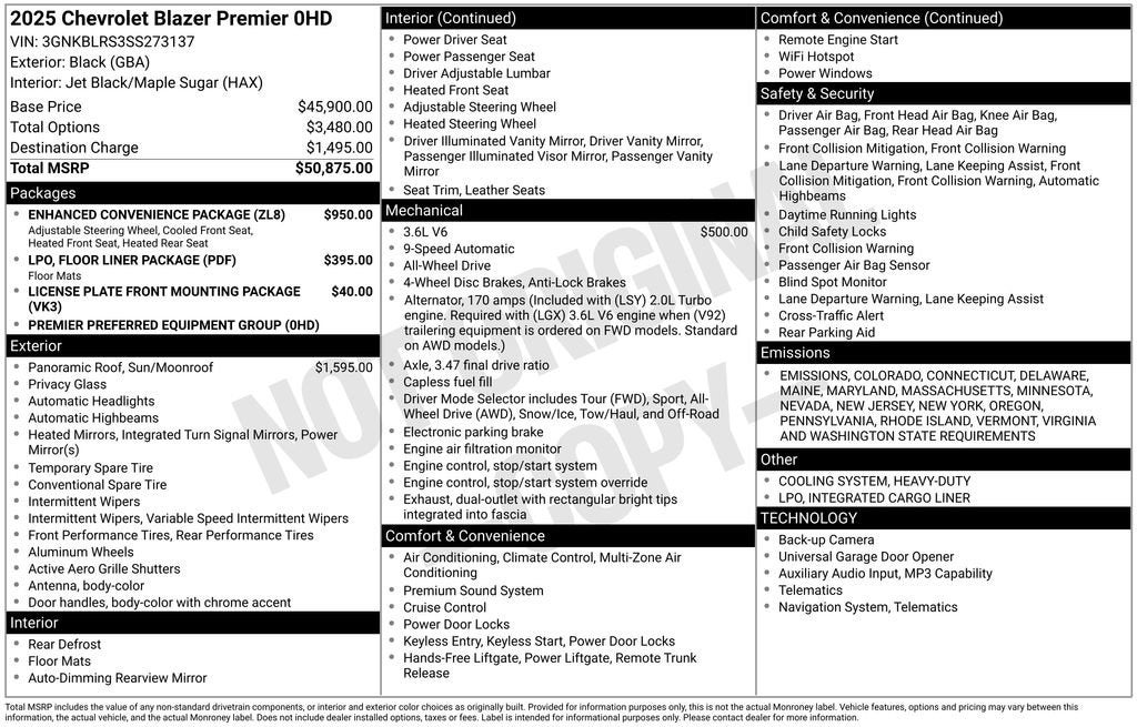 2025 Chevrolet Blazer Premier