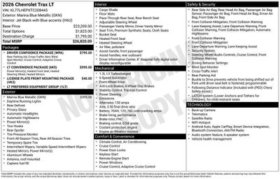 2026 Chevrolet Trax LT
