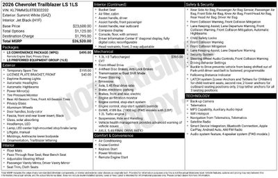 2026 Chevrolet Trailblazer LS