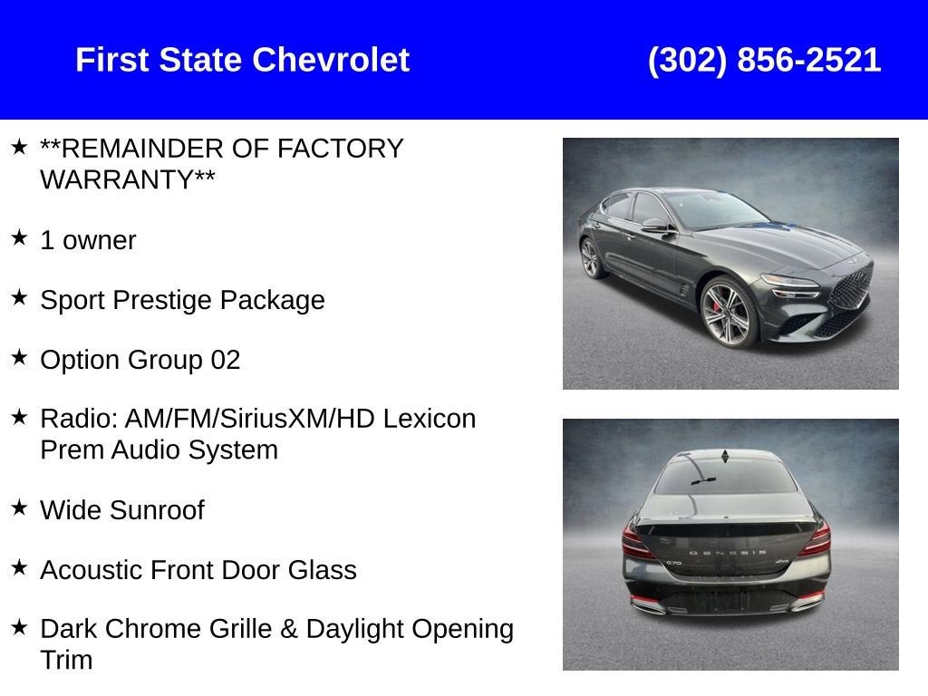 2024 Genesis G70 2.5T